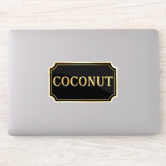 Elegant zwart en goud pantry label (Computer)