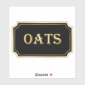 Elegant zwart en goud pantry label (Vel)