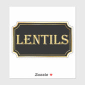 Elegant  zwart en goud pantry label (Vel)