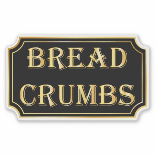 Elegant zwart en goud pantry label (Voorkant)