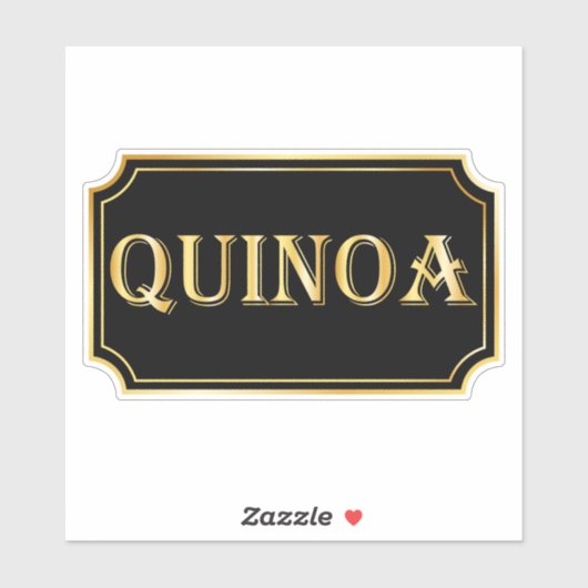 Elegant  zwart en goud pantry label (Vel)