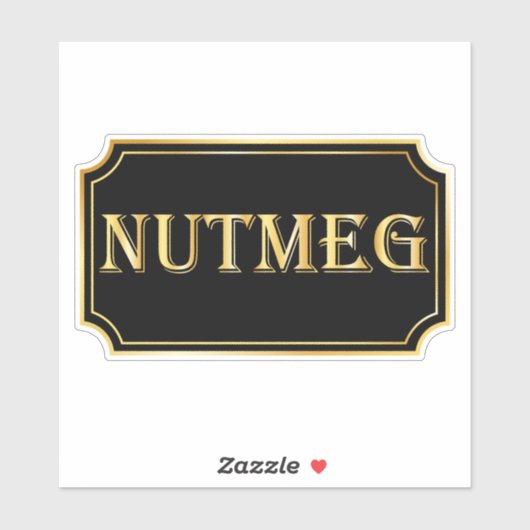 Elegant  zwart en goud pantry label (Vel)