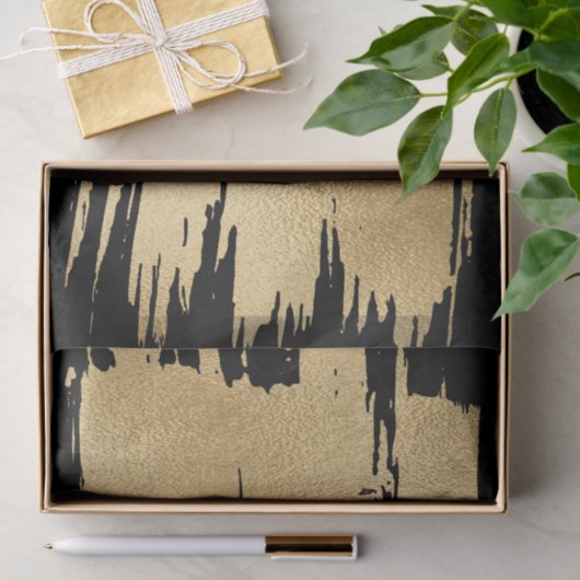 Elegant zwart en goud tissuepapier (Geschenk)