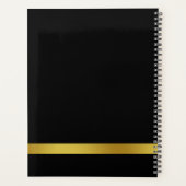Elegant Zwart en Goud Uw Logo Hier 2025 Planner (Achterkant)