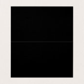 Elegant zwart en goud visitekaartje (Binnenkant ongevouwen)