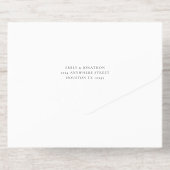 Elegant zwart en goud we doen bruiloft Folie All In One Uitnodiging (Achterzijde)