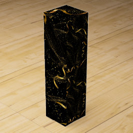 Elegant zwart en goud wijn 