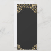Elegant Zwart en Gouden Drink Menu (Achterkant)