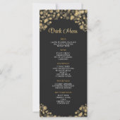Elegant Zwart en Gouden Drink Menu (Voorkant)
