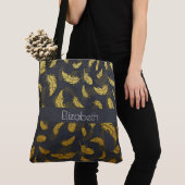 Elegant, zwart en goudvet tote bag (Dichtbij)