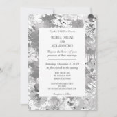 Elegant Zwart en Grijs Kaart (Voorkant)