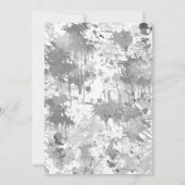 Elegant Zwart en Grijs Kaart (Achterkant)