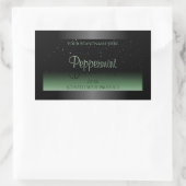 Elegant zwart en groen etiket op product Zacht gli (Tas)