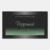 Elegant zwart en groen etiket op product Zacht gli (Voorkant)