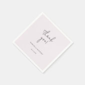 Elegant zwart en Lila minimalistisch Servet (Hoek)