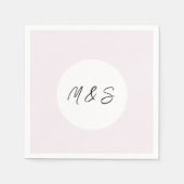 Elegant zwart en Lila minimalistisch Servet (Voorkant)