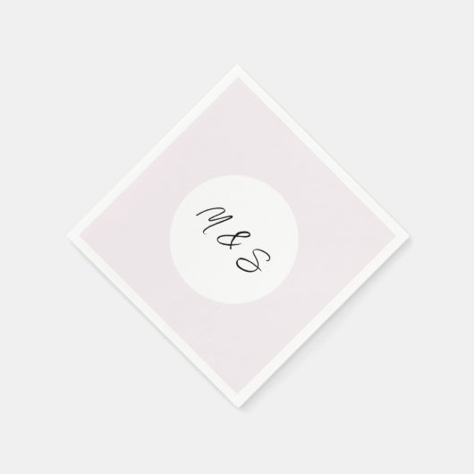 Elegant zwart en Lila minimalistisch Servet (Hoek)