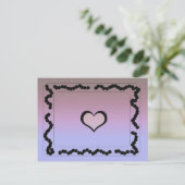 Elegant zwart en paars ontwerp briefkaart (Staand voorkant)