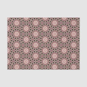 Elegant zwart en roze modern geometrisch patroon tissuepapier