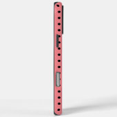 Elegant zwart en roze Polka Dot Monogram Case-Mate iPhone Case (Achterkant / Rechts)