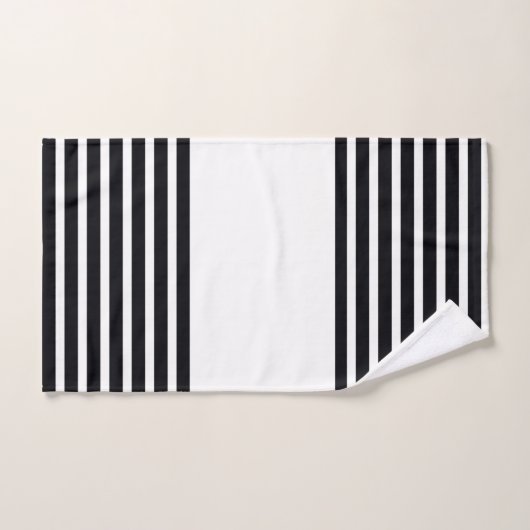 Elegant zwart en wit bad handdoek (Handdoek)