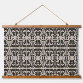 Elegant zwart en wit hangend wandkleed