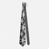 Elegant zwart en wit marmer stropdas (Voorkant)