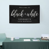 Elegant, zwart en wit spandoek (Beurs)