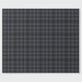 Elegant zwart estheticum Tartan Pset Cadeaupapier (Vlak)