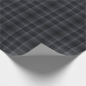 Elegant zwart estheticum Tartan Pset Cadeaupapier (Hoek)