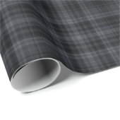 Elegant zwart estheticum Tartan Pset Cadeaupapier (Rol Hoek)