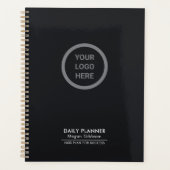 Elegant Zwart Executive Company Logo Promotioneel Planner (Voorkant)