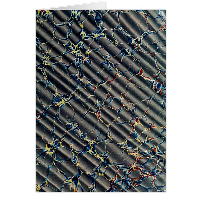 Elegant zwart gemarmerd papierpatroon (Voorkant)