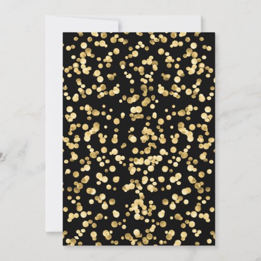 Elegant Zwart & Goud 30e Bruiloft Jubileum Kaart (Achterkant)