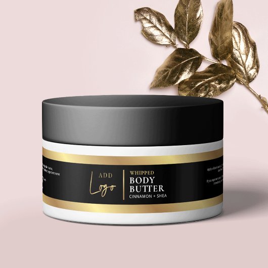 Elegant Zwart & Goud 4 OZ 120ml Kosmetisch Potje L