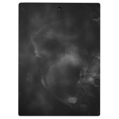 Elegant zwart goud abstract geometrisch klembord (Achterkant)