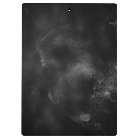 Elegant zwart goud abstract geometrisch klembord (Achterkant)