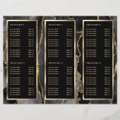 Elegant zwart goud agaat brochure (Achterkant)