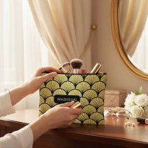 Elegant Zwart Goud Art Deco Patroon Gepersonalisee