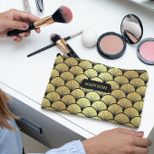 Elegant Zwart Goud Art Deco Patroon Gepersonalisee Etui