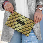 Elegant Zwart Goud Art Deco Patroon Gepersonalisee Etui