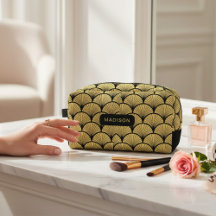 Elegant Zwart Goud Art Deco Patroon Gepersonalisee