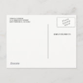 Elegant Zwart & Goud Banner Foto Afstudeerfeest Uitnodiging Briefkaart (Achterkant)