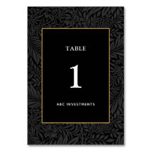 Elegant Zwart Goud Botanisch