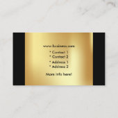 Elegant Zwart Goud Boutique Visitekaartje (Achterkant)
