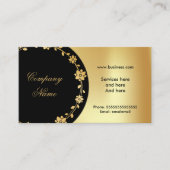 Elegant Zwart Goud Boutique Visitekaartje (Voorkant)