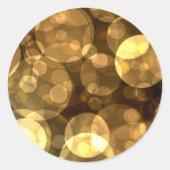 Elegant Zwart Goud Bubble Stickers (Voorkant)