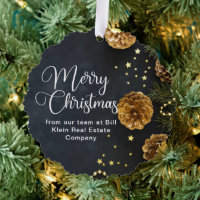 Elegant Zwart Goud Custom Bedrijf Kerstmis