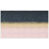 Elegant zwart goud en blauw eenvoudig confetti des tafelkleed (Voorkant (Horizontaal))