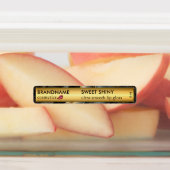 Elegant Zwart Goud Folie Glitter Agaat Lip Gloss Labels (Aangebracht)